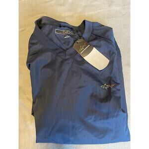 Greg Norman Weather Essentials Navy Windbreaker Pullover Golf Men’s Medium NWT